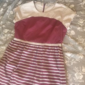 XL Downeast basics dress mauve and gray